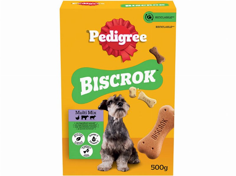 Snacks Para Cão Biscrok Pedigree Biscoitos 500 g