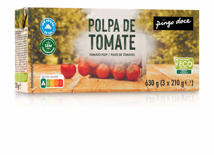 Polpa De Tomate Pack 3 Pingo Doce 3x0.21Kg