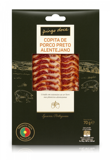 Copita De Porco Preto Fatiado Pingo Doce Iguarias 0.07Kg