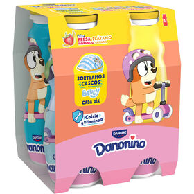 Iogurte Líquido Morango E Banana Infantil Danonino Danone 400 gr (4 Un)