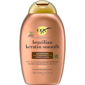 Champô Ever Straightening Queratina Brasileira Ogx 385 ml
