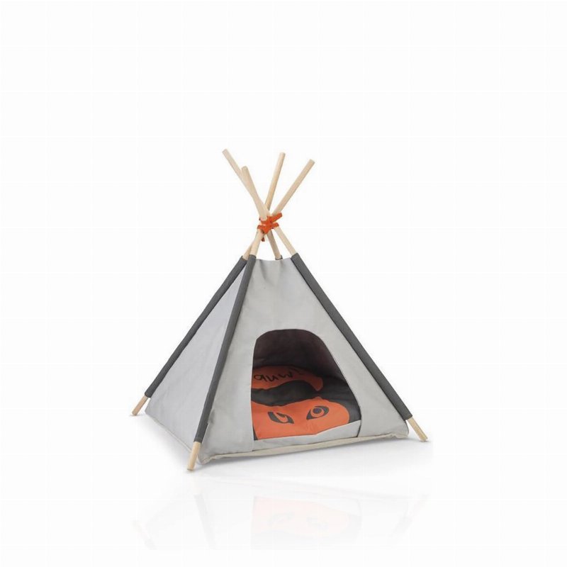 Beeztees Tenda Tipi Para Gato Mohaki Cinza 50 X 50 X 80 Cm