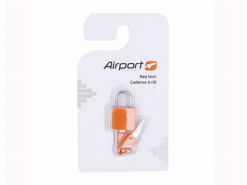 Cadeado De Chave Airport Laranja