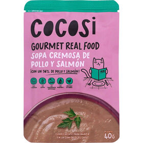 Snack Para Gato Sopa De Frango E Salmão Cocosi 40 g