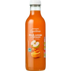 Sumo 100% Maçã, Laranja E Cenoura Continente Equilíbrio 75 cl