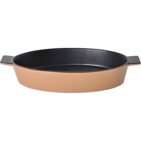 Assadeira Grés Oval 2,5 l Laranja Kasa