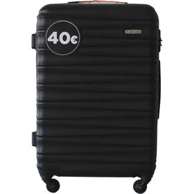 Mala De Viagem Média 4 Rodas Preta Oslo Pack It