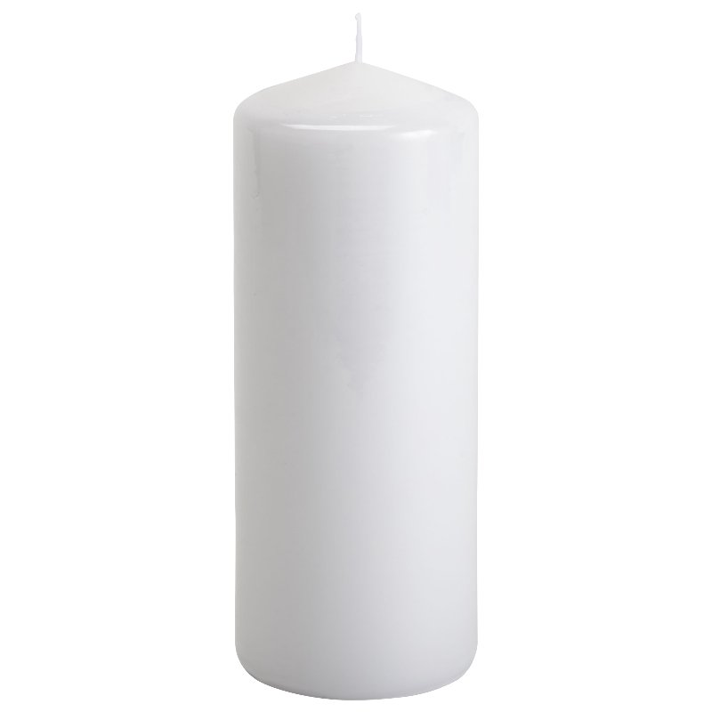 Vela Pilar Auchan Essential Branco 20Cm