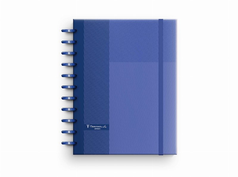 Caderno A4 Ecosmart Ambar Pautado Azul Cobalto 100 Folhas Capa Pp