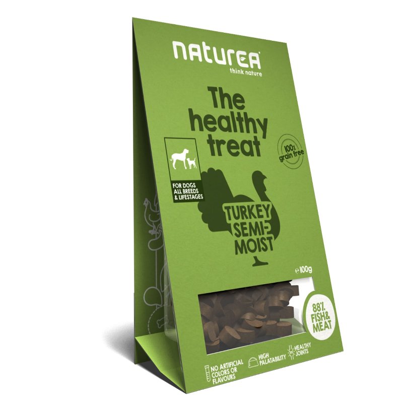 Snack Cão Naturea Peru Semi-Húmido 100 g