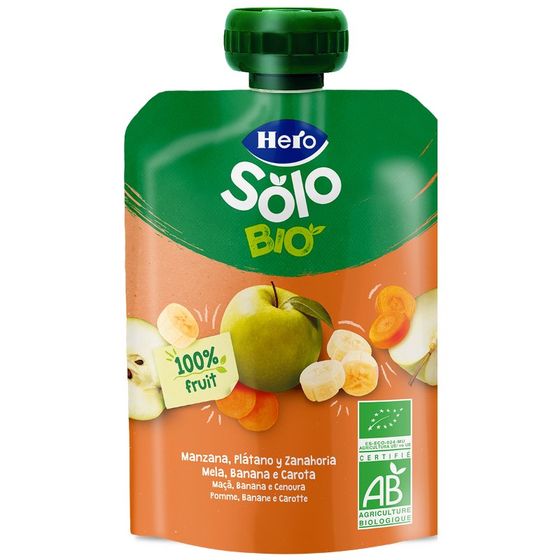 Solo Saqueta De Maçã, Banana E Cenoura 100 g
