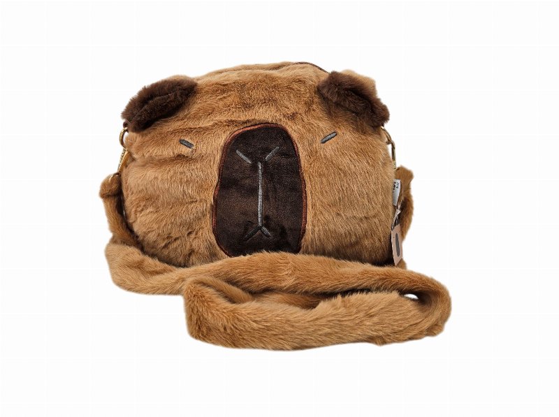Bolsa Tiracolo Capybara Pelúcia