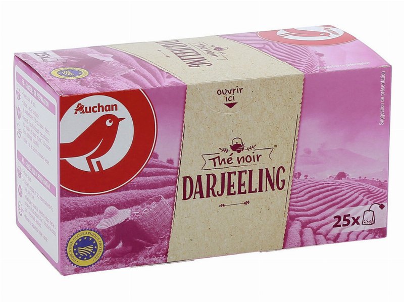 Chá Preto Auchan Darjeeling 25 Saqueta