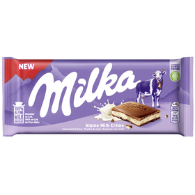 Tablete Chocolate De Leite Com Creme De Leite Milka 100 gr