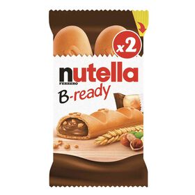 Bolachas Crocantes Recheadas Com Chocolate B-Ready Nutella 88 gr (2 Un)