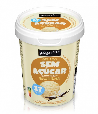 Gelado De Baunilha Sem Açúcar Pingo Doce 0.5L