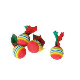 Brinquedo Para Gato Bola Arco Íris Karlie 1 Un