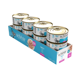 Comida Húmida Para Gato Adulto Atum Lata Schesir 12 X 70 g