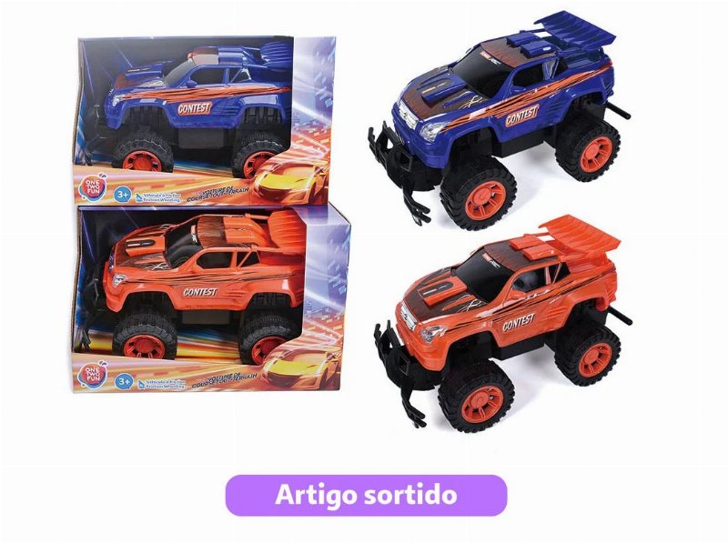 Carro Corrida One Two Fun Fricção 36X20X21.5Cm Modelos Sortidos
