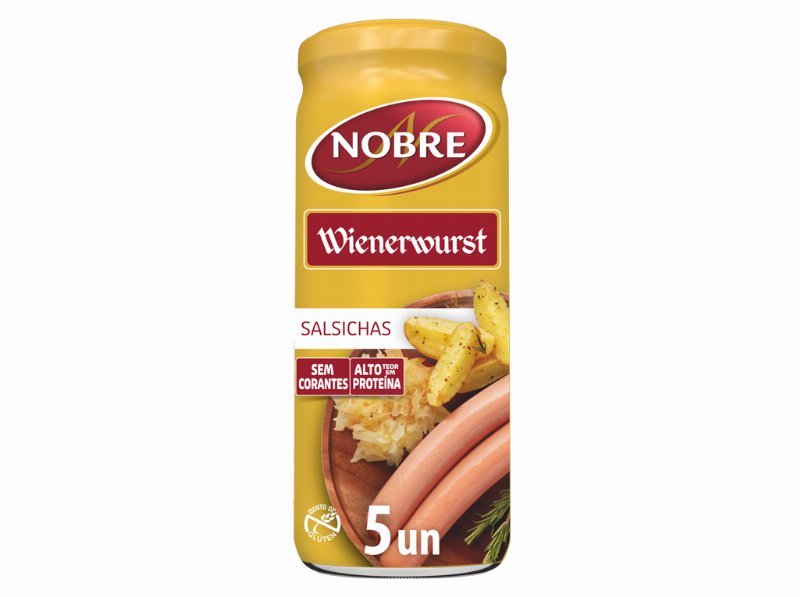 Salsichas Nobre Wiener Frasco 440(220)G