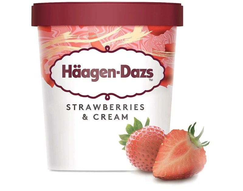 Gelado Häagen-Dazs Morango 460 ml