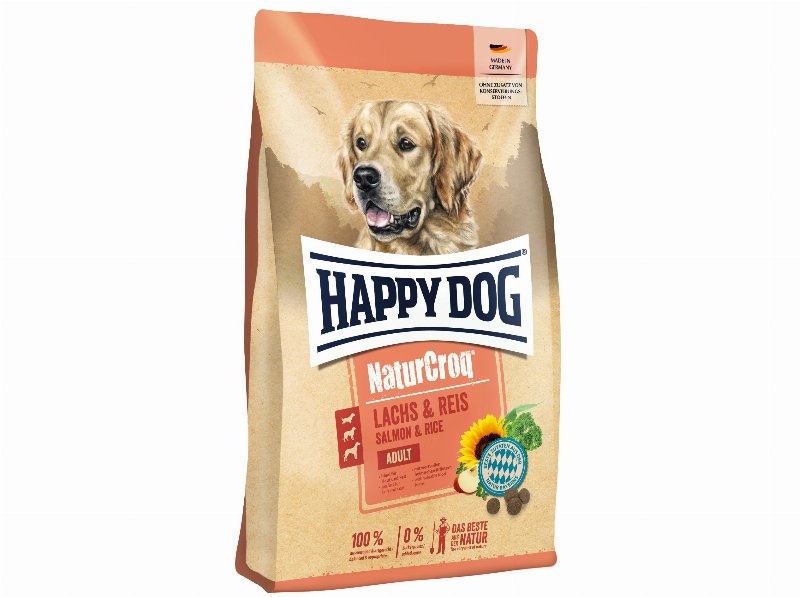 Ração Cão Happy Dog Naturcroq Salmão E Arroz 11 kg