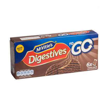 Bolachas Digestivas Com Chocolate De Leite Pack 6 Mcvitie's 0.2Kg
