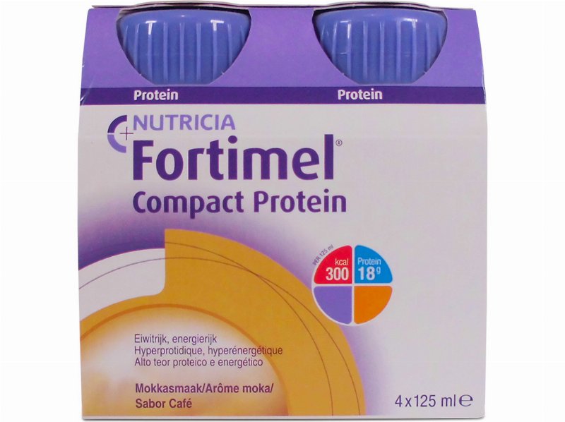 Suplemento Fortimel Compact Protein Café 4X125 ml