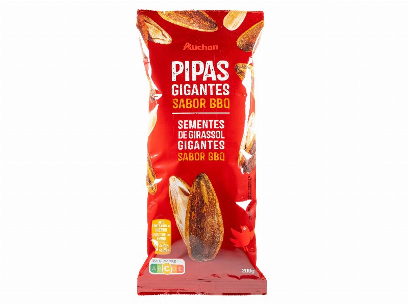 Sementes Girassol Auchan Gigantes Sabor Barbecue 200 g
