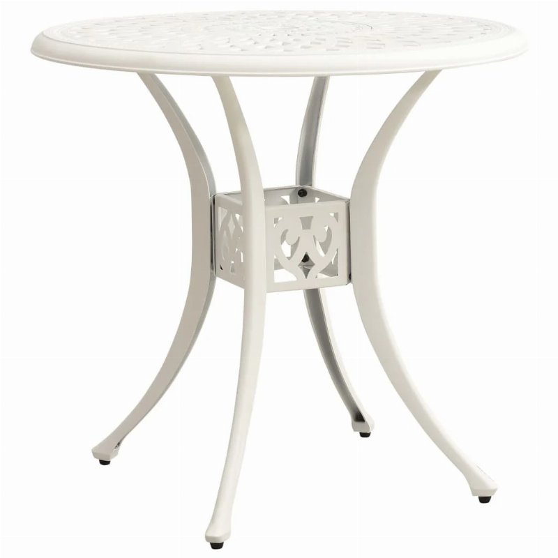 Hkh Mesa De Jardim Alumínio Fundido - Branco
