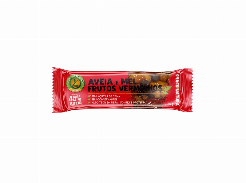 Barras Cereais Cem Porcento Aveia Me E Frutos Vermelhos 35 g