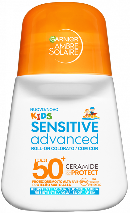 Protetor Solar Roll-On Sensitive Advanced Kids Fps50+ Ambre Solaire 0.05L