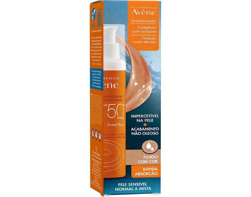 Fluído Avene Solar Com Cor Spf50+ 50 ml