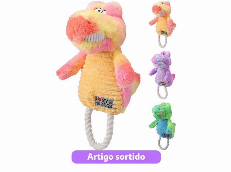 Brinquedo Para Cão Dogs Collection Dinossauro Corda 40Cm Modelos Sortidos
