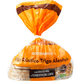 Pão Rústico Trigo Alentejo Massa Mãe Fatiado Continente 450 gr