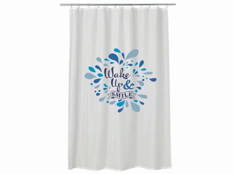 Cortina Duche Wake Up & Smile Actuel Peva 180X200Cm