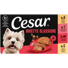 Comida Húmida Para Cão Adulto Mix Cesar 600 g (4 Un)