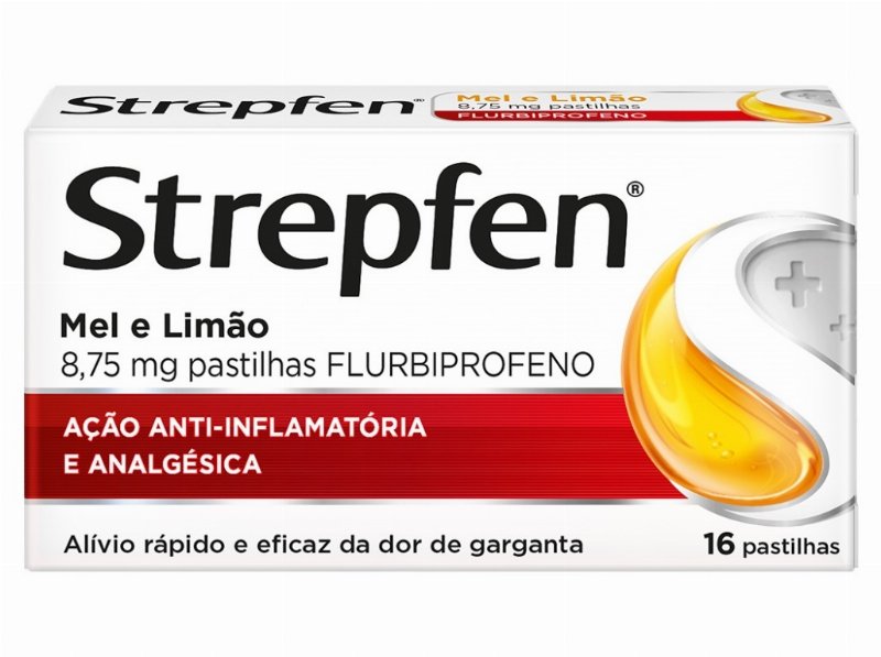 Pastilhas Strepfen Mel E Limão 16Un