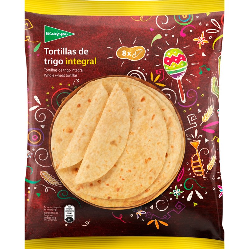 Tortilhas De Trigo Integral 320 g