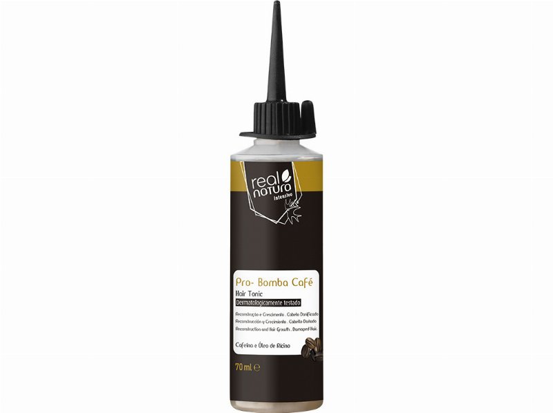 Tónico Capilar Real Natura Pro-Reparação Bomba Café 70 ml