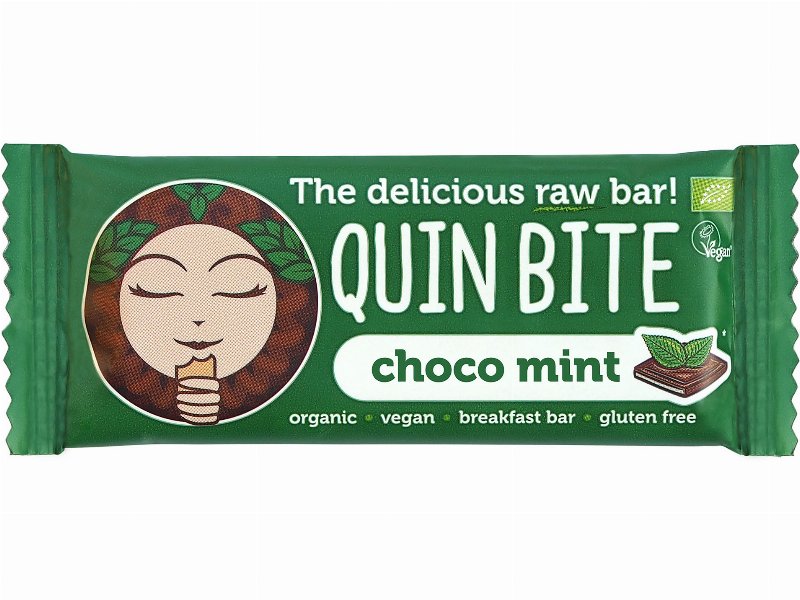 Barra De Frutos Secos Quin Bite Chocolate Menta Bio 30 g
