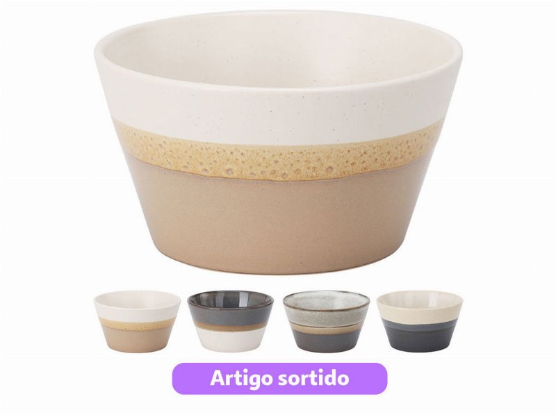Tigela Grês 14X7.6Cm Cores Sortidas