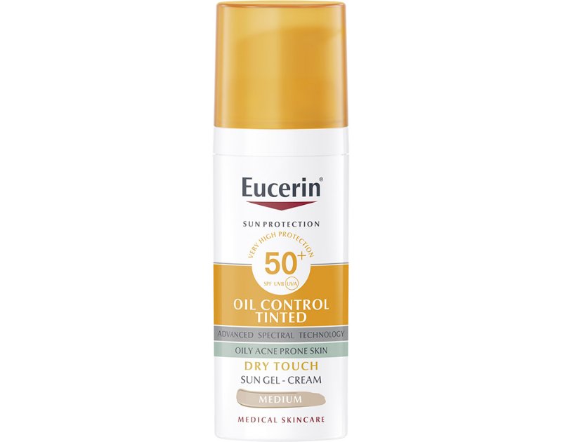 Creme Gel Eucerin Sun Oil Cont Cor Méd Spf5 50 ml