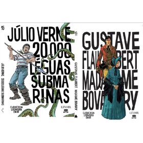 Pack Clássicos Literatura Bd - 20 000 Léguas Submarinas | Madame Bovary
