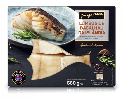 Lombos De Bacalhau Da Islândia Congelados Pingo Doce 0.66Kg
