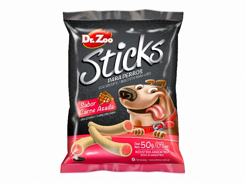 Snack Cão Dr.zoo Sticks Carne Grelhada 50 g