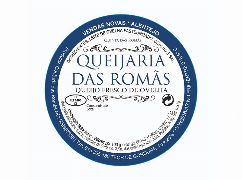 Queijo Quinta Das Romãs Ovelha Fresco 2X70 g Produto Local