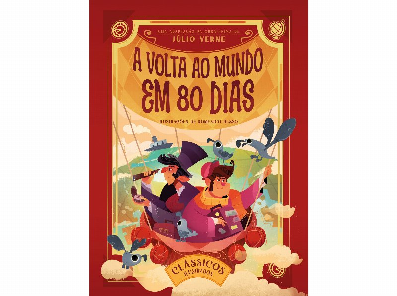 Livro Clássicos Ilustrados: A Volta Ao Mundo Em 80 Dias