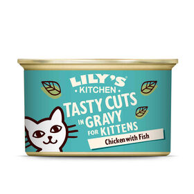 Comida Húmida Para Gato Júnior Tasty Cuts Frango/Peixe Lily's Kitchen 85 g