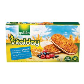 Bolachas Vitalday Com Frutos Vermelhos Recheio De Iogurte Gullón 220 gr (5 Un)